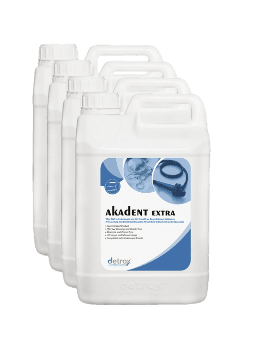 Detrox Akadent Extra – Konsantre Alet Dezenfektanı 5L × 4 Adet