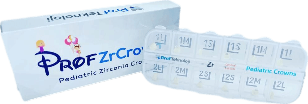 ProfZrCrown Pediatrik Zirkonyum Kron 12 Parça
