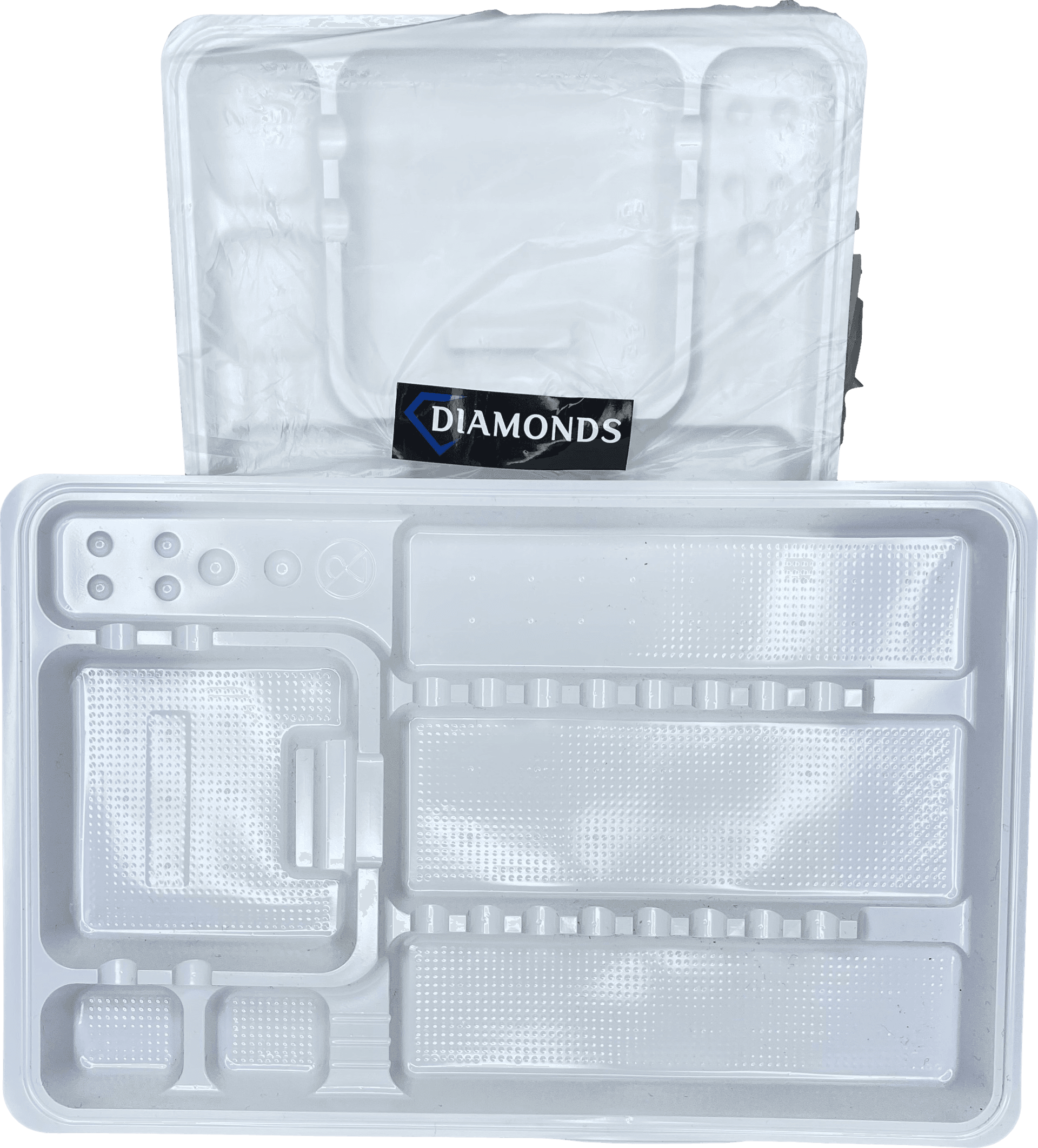 Diamonds Tek Kullanımlık Plastik Tepsi