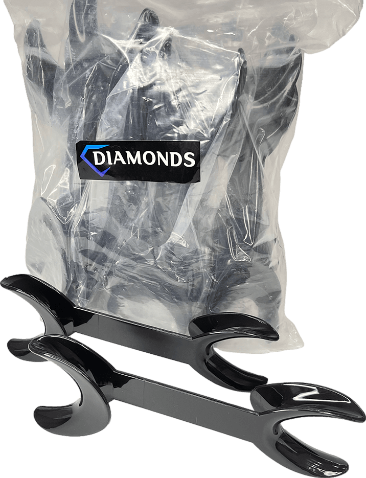 Diamonds Yanak Ekartörü Çift Taraflı Siyah