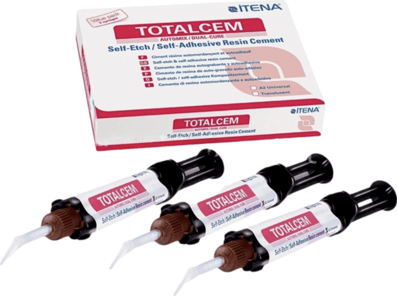 İtena TotalCem Rezin Bazlı Siman Dual Cure Kit