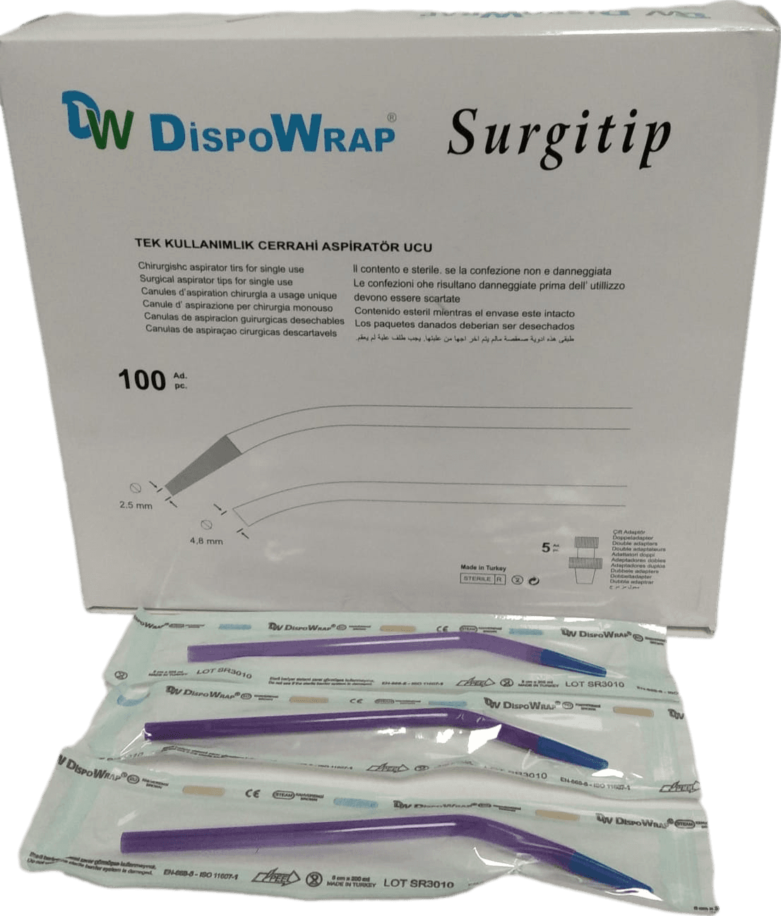 Dispowrap Cerrahi Aspiratör Ucu 100 Lü