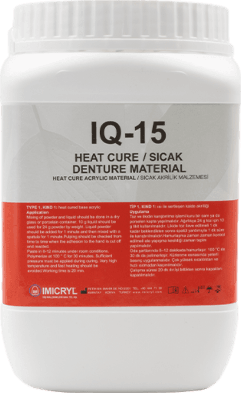 İmicryl IQ 15 Sıcak Uygulama Akriliği 1 Kg Toz