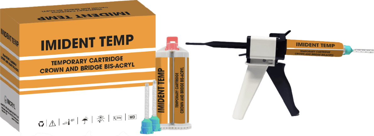 İmicryl İmident Temp Kartüş 1:1 Geçici Kron-Köprü Materyali 5 x 50 ml