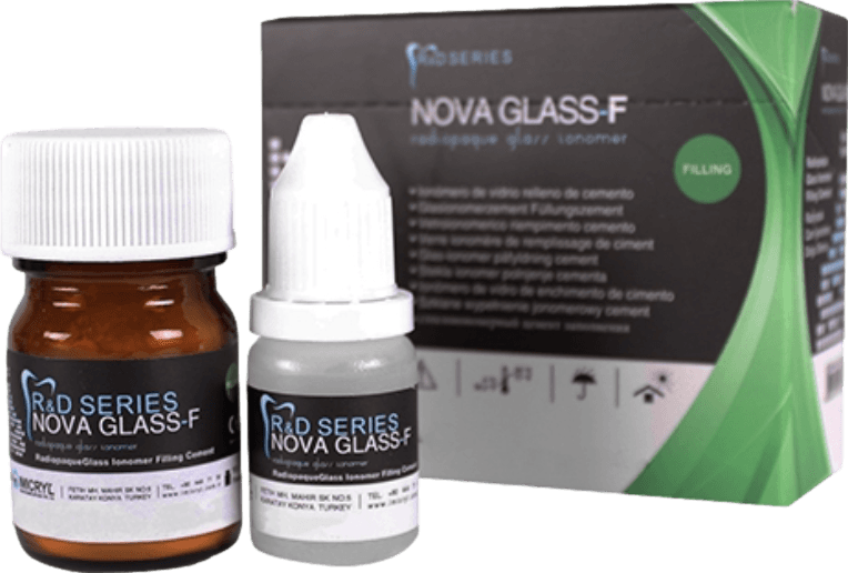 İmicryl Nova Glass F Radyopak Cam İyonomer Dolgu Simanı 3 Lü Set