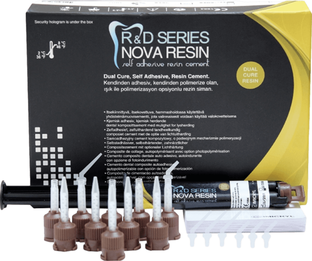 İmicryl Nova Rezin Self Adeziv Dual Cure Rezin Siman 8 g Double Şırınga