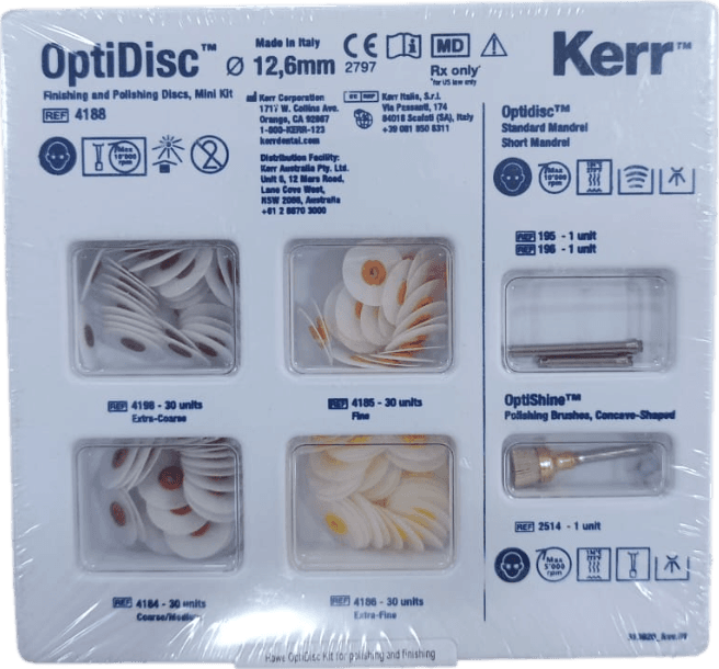 Kerr OptiDisc Mini Kit -Bitirme ve Polisaj Diskleri Ref : 4188