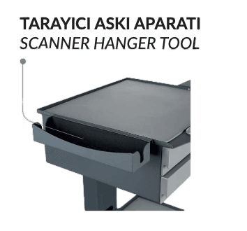 İron Sehpa Opsiyonel Ürünü - Tarayıcı Askı Aparatı