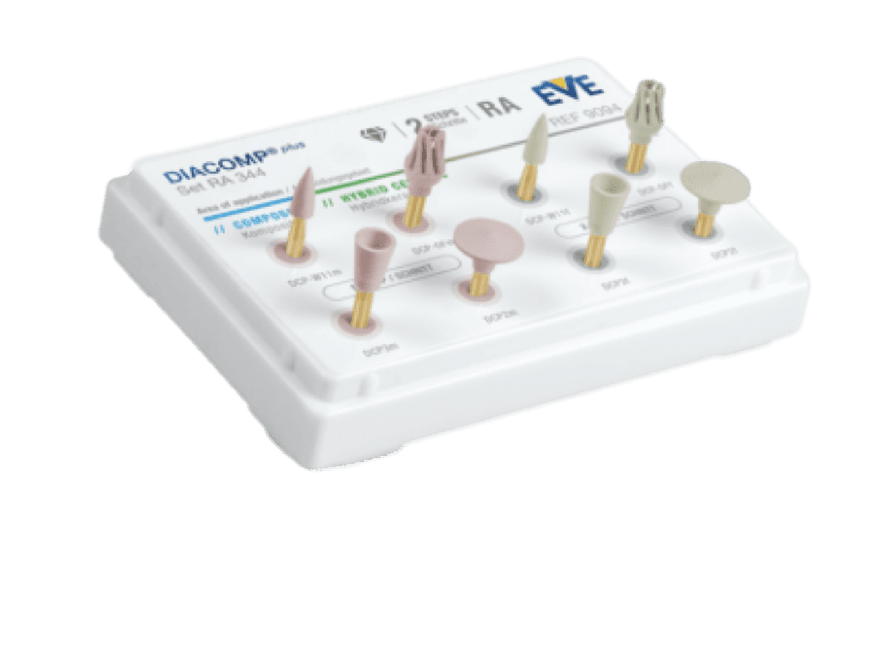 EVE Diacomp Plus Ra Kompozit , Hibrit Seramik Parlatıcı Set RA 344